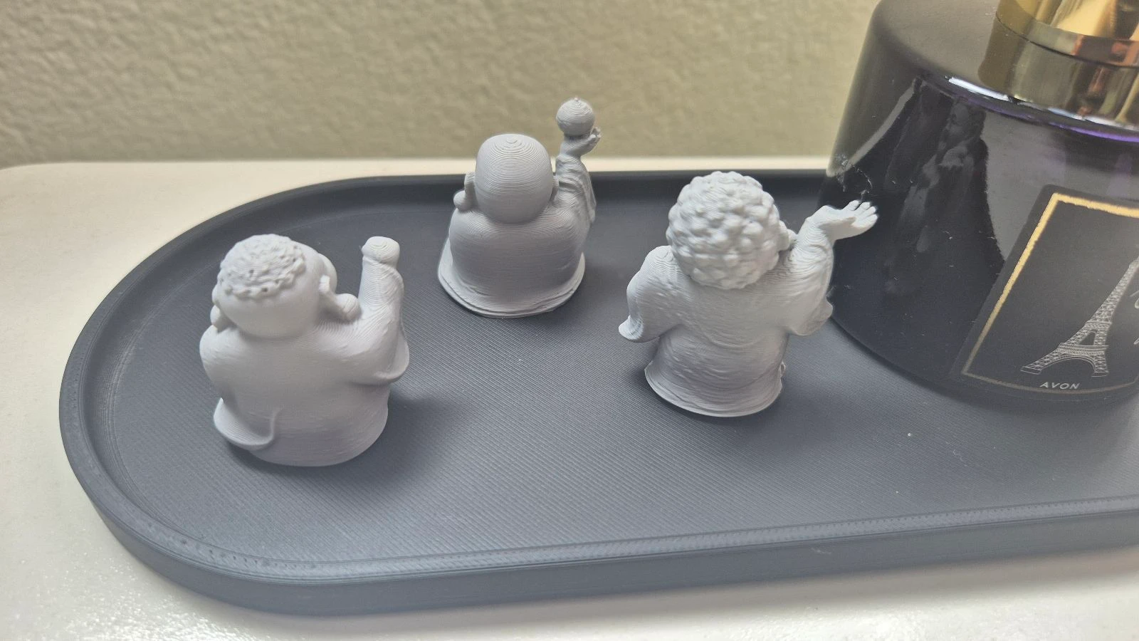 Set van 3 kleine decoratieve Boedhas voor geluk – photo 3